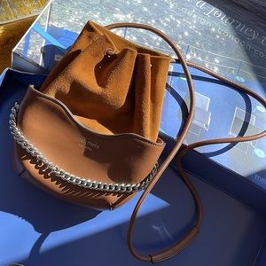 Meli Melo Hetty almond nappa crossbody bag